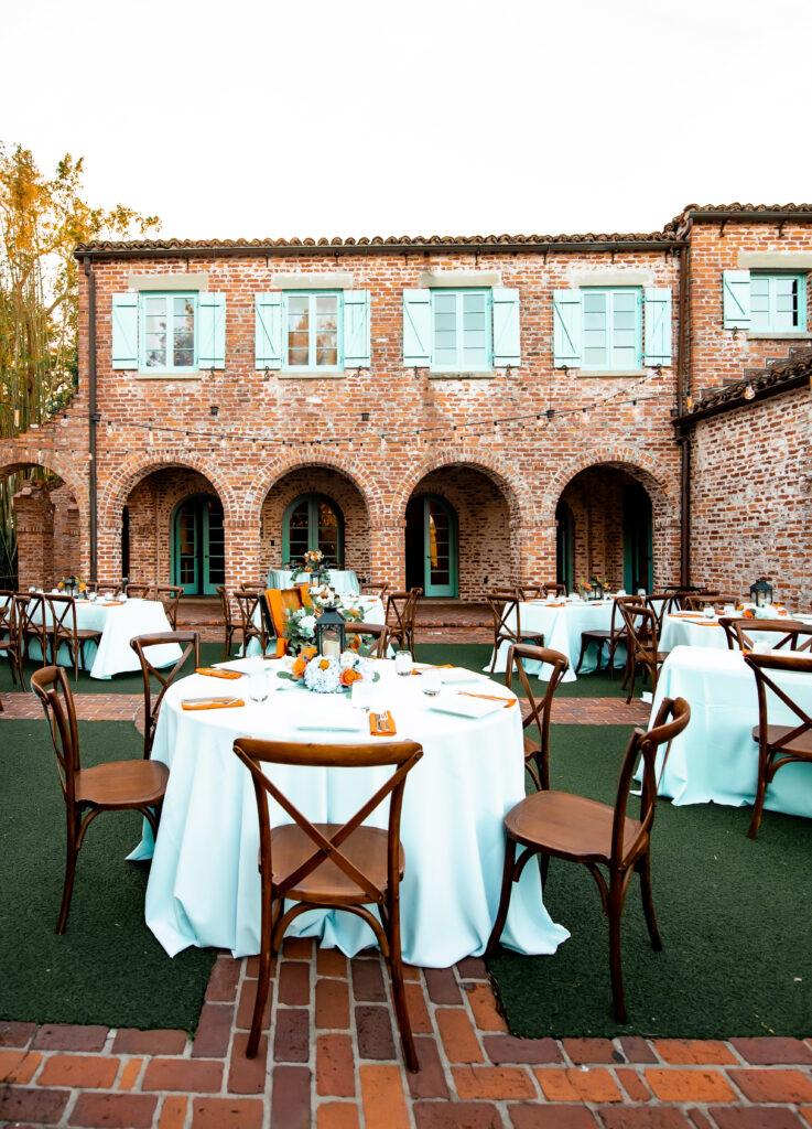 Casa Feliz Wedding Venue set up